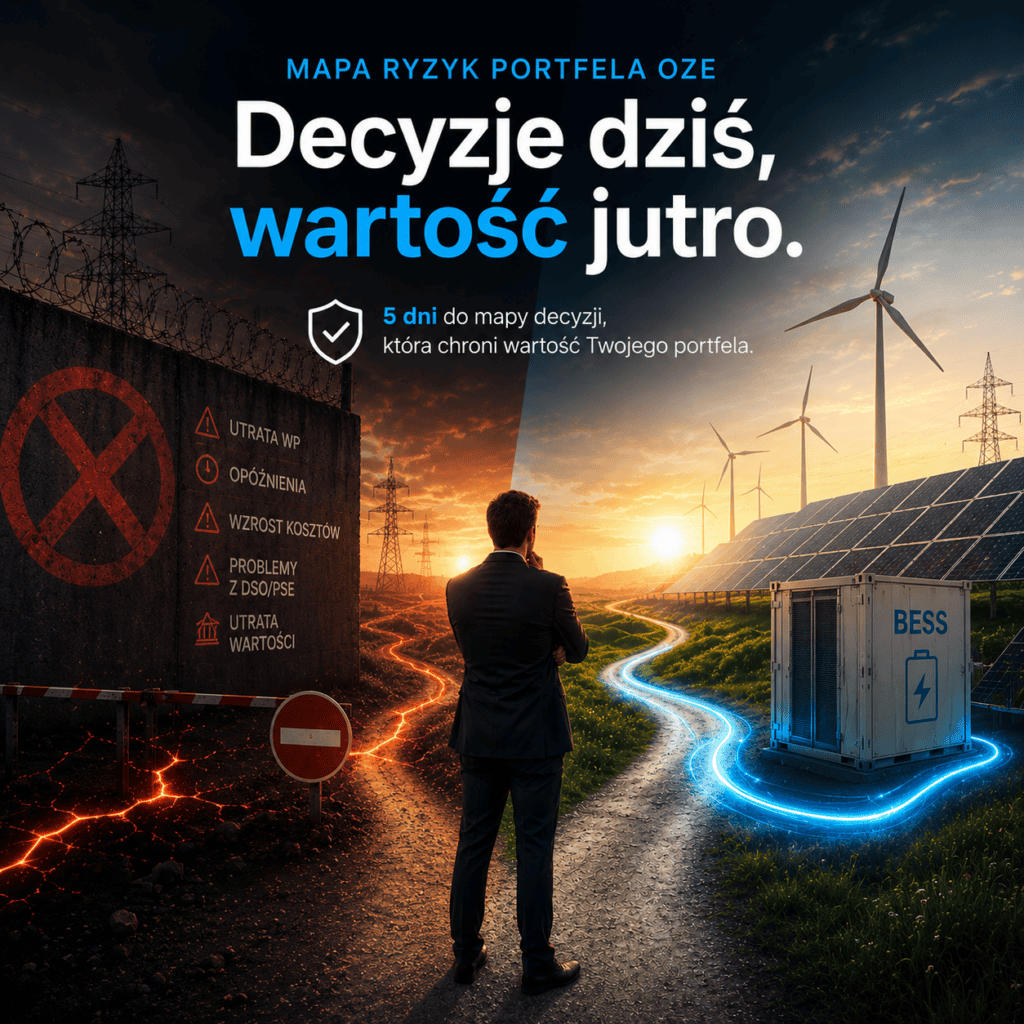 Portfel projektów traci wartość wcześniej niż decyzja z DSO / TSO
