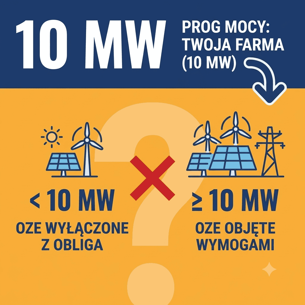 Próg mocy: 10 MW przesądza o Twojej farmie. Co zrobić z obligiem giełdowym, zanim projekt trafi do Sejmu?