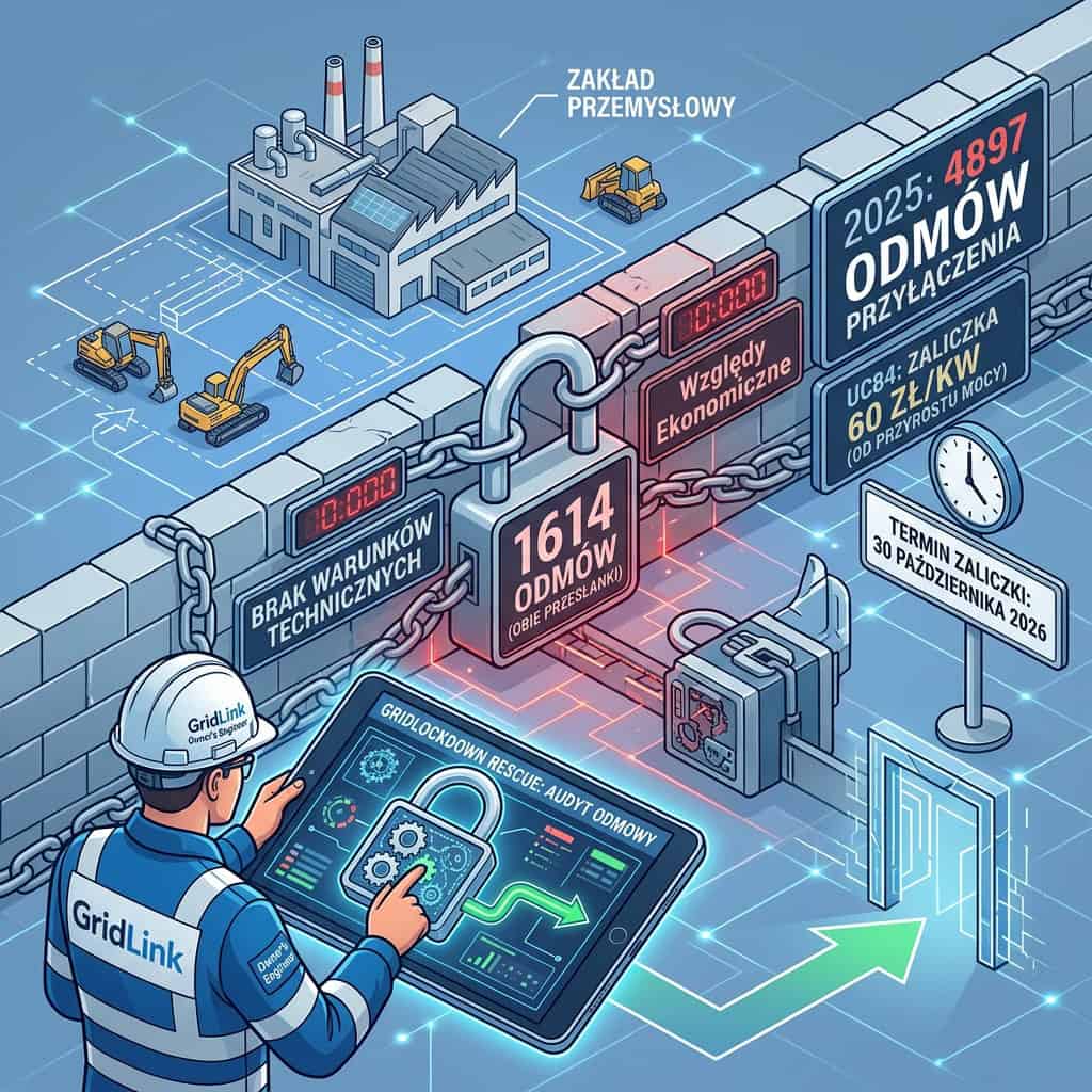 W 2025 roku operatorzy wydali 4897 odmów przyłączenia. W 1614 z nich powołali się na obie przesłanki naraz