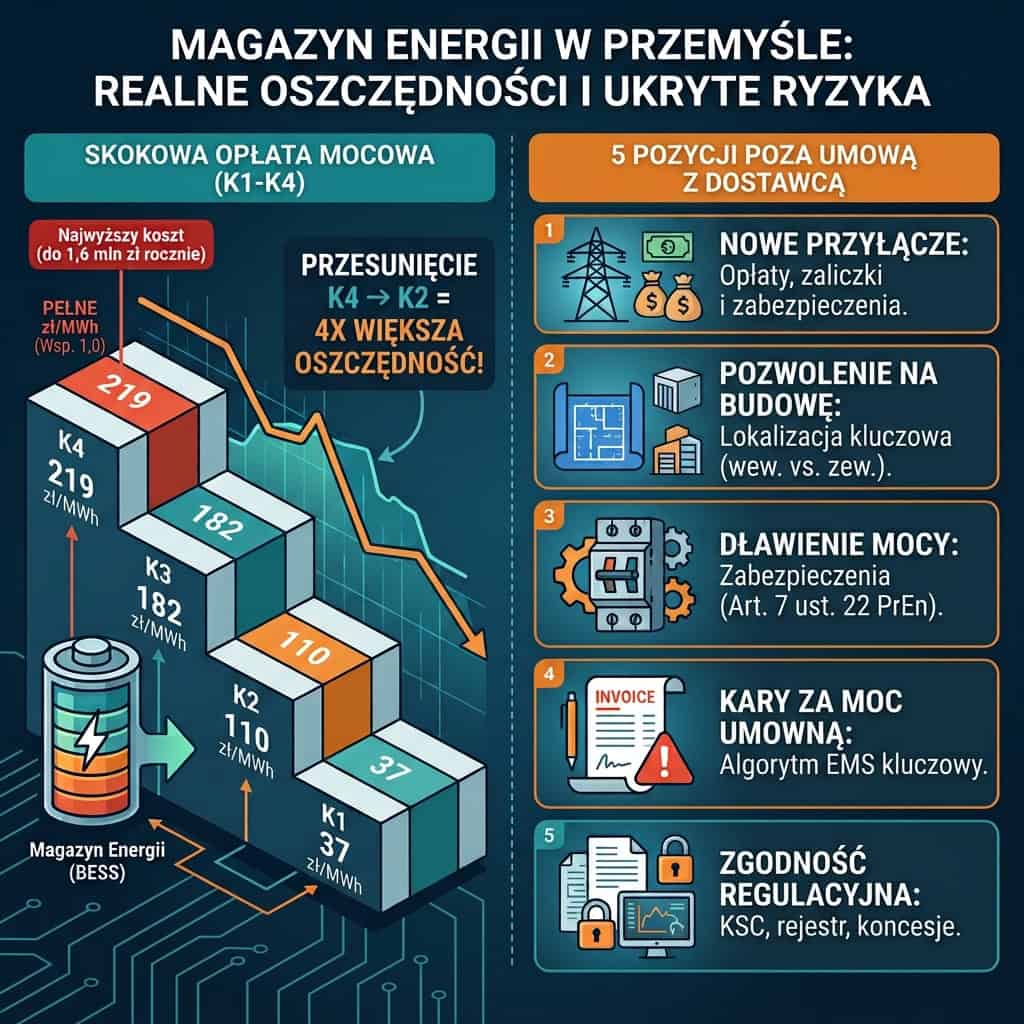 Pięć kosztów magazynu energii, których nie ma w arkuszu dostawcy