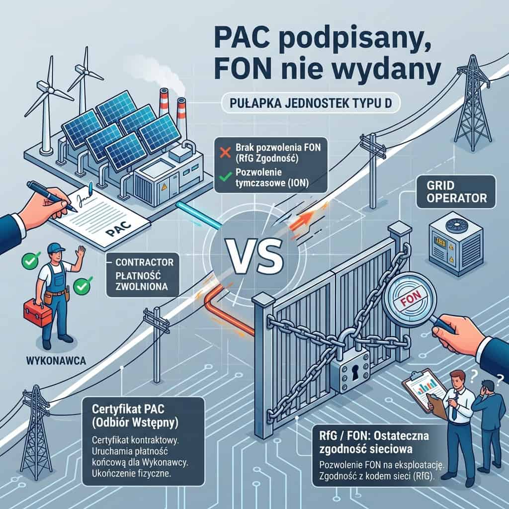 PAC podpisany, FON nie wydany. Co gubią umowy EPC na jednostkach typu D