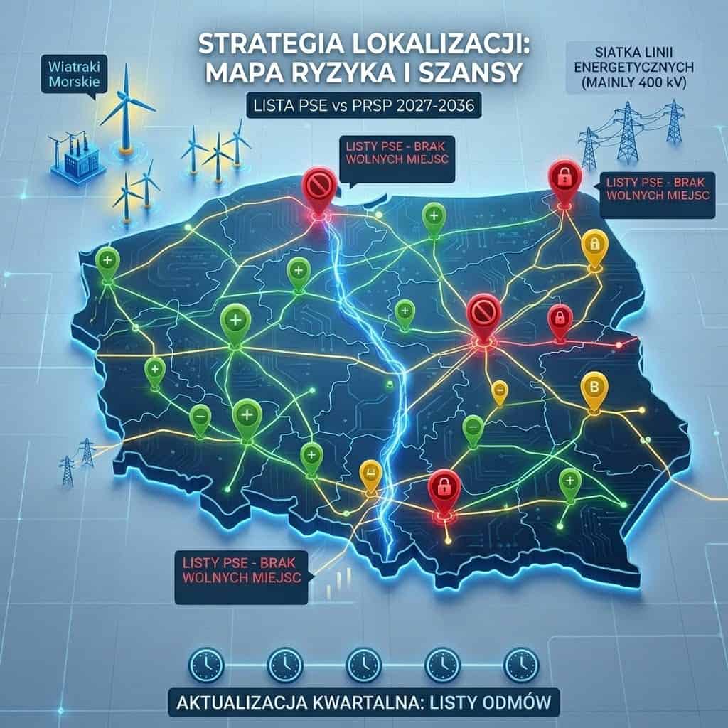 Plan rozwoju sieci PSE 2027–2036: gdzie nadal można uzyskać warunki przyłączenia?