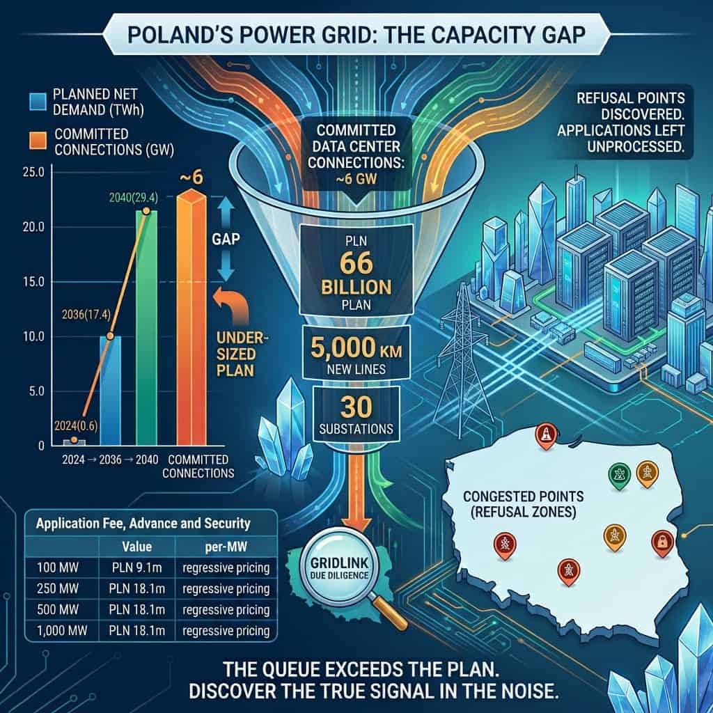 Grid Connection in Poland: What PSE’s 2027–2036 Transmission Plan Means for Data Centres